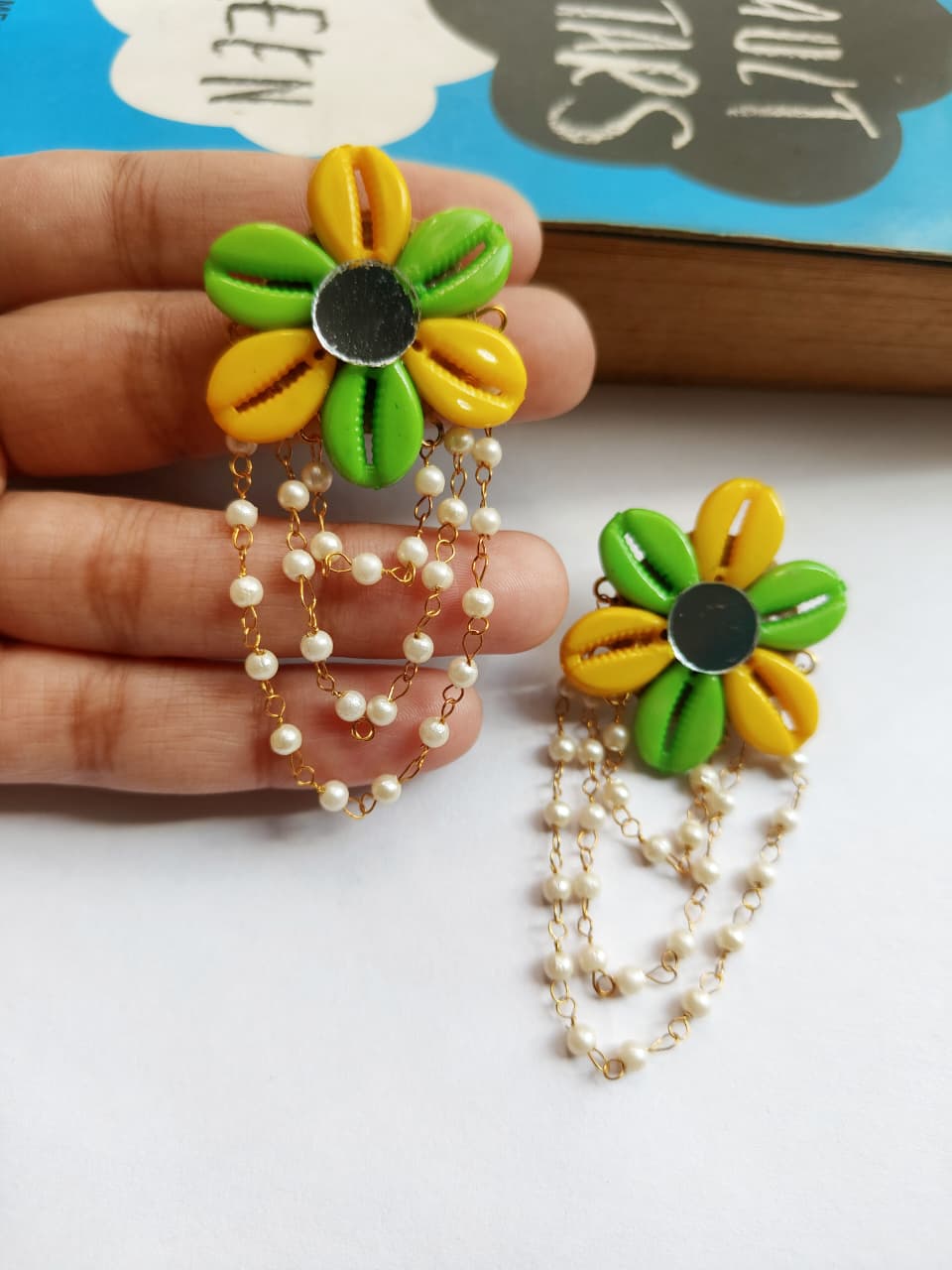 Phoolkari Cowrie Pearl Set