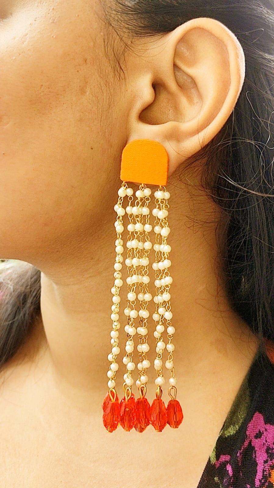 Gehna Pearl Drop Earrings