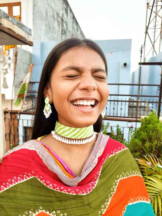 Bandhej choker set