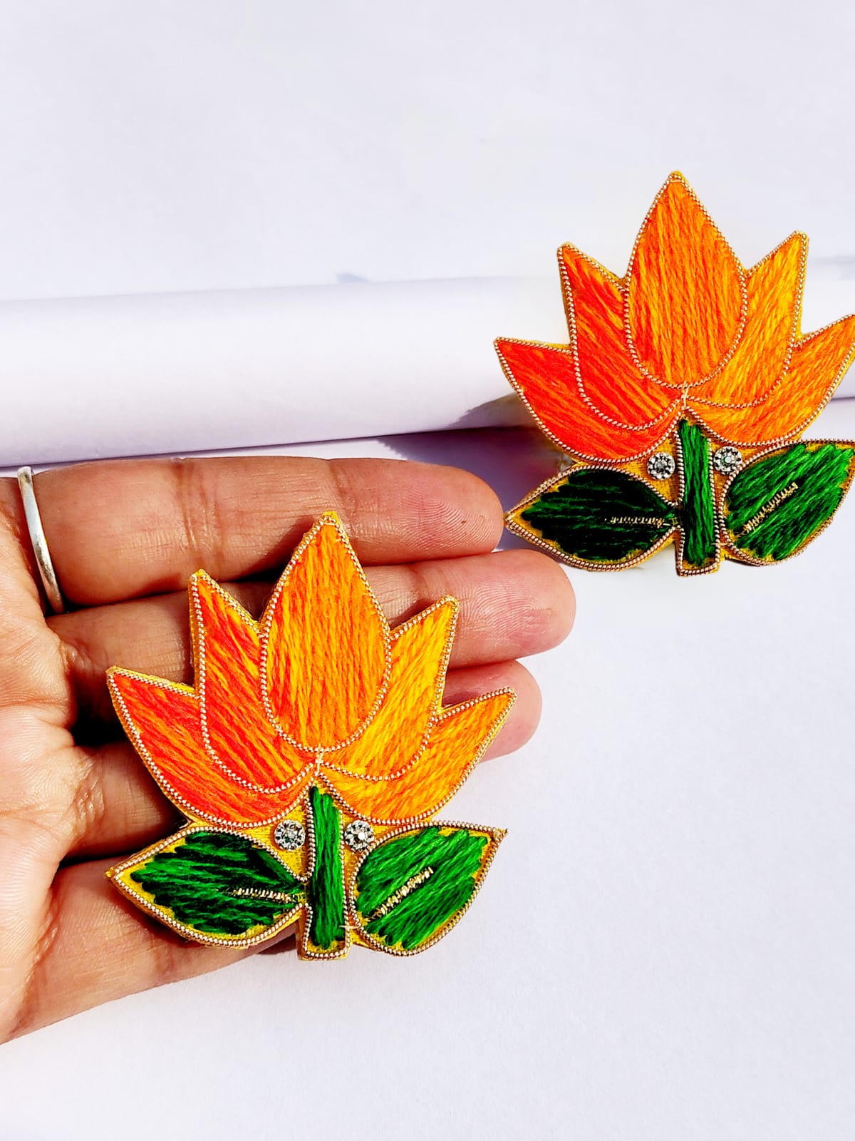 Lotus Handmade Earrings