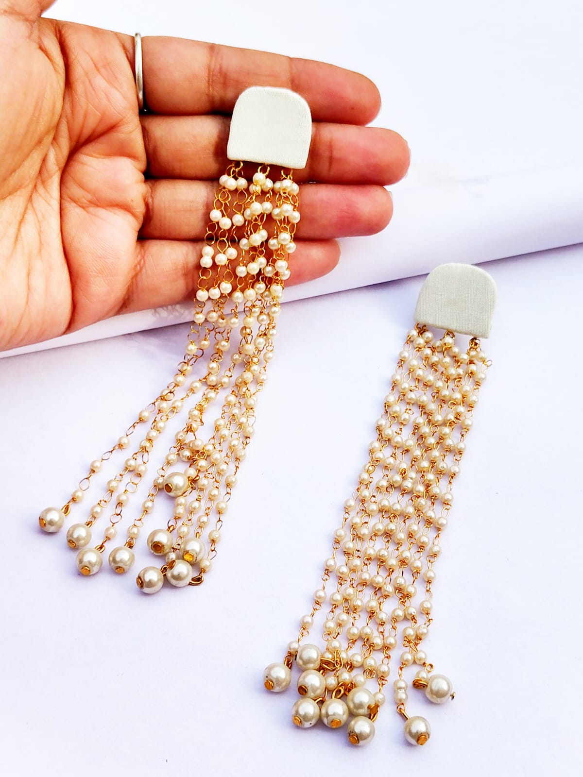 Gehna Pearl Drop Earrings