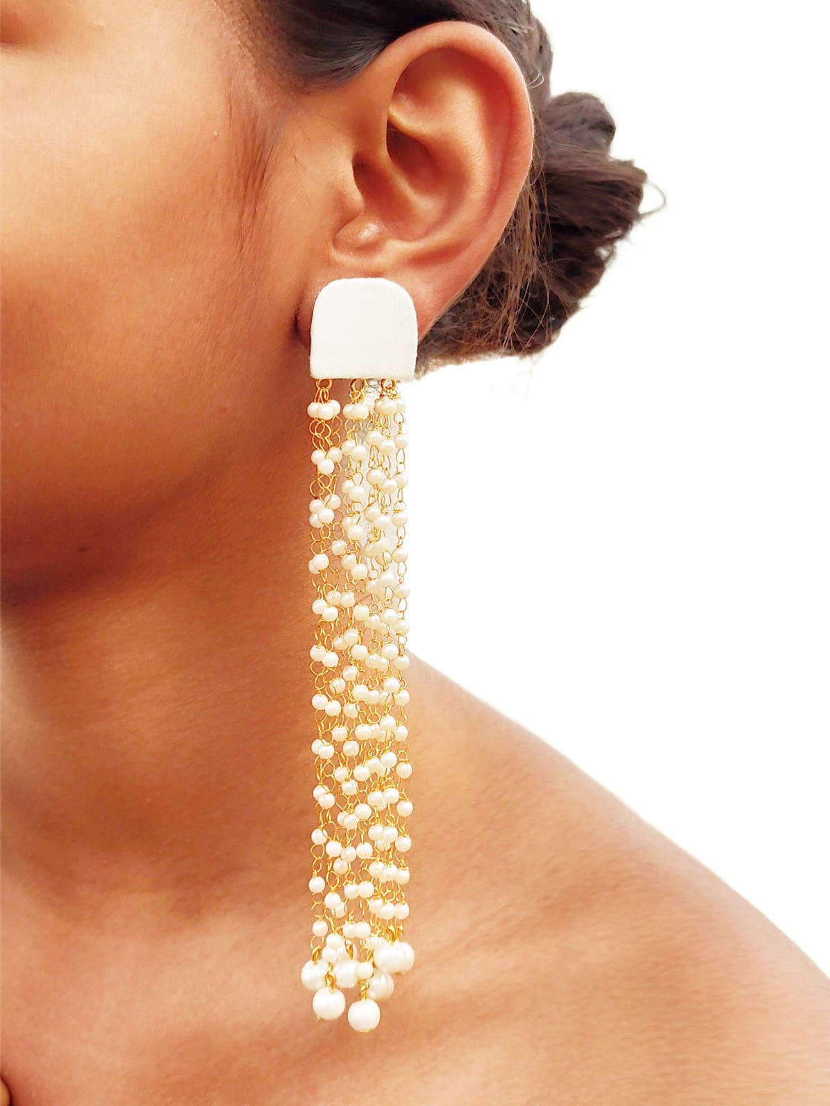 Gehna Pearl Drop Earrings